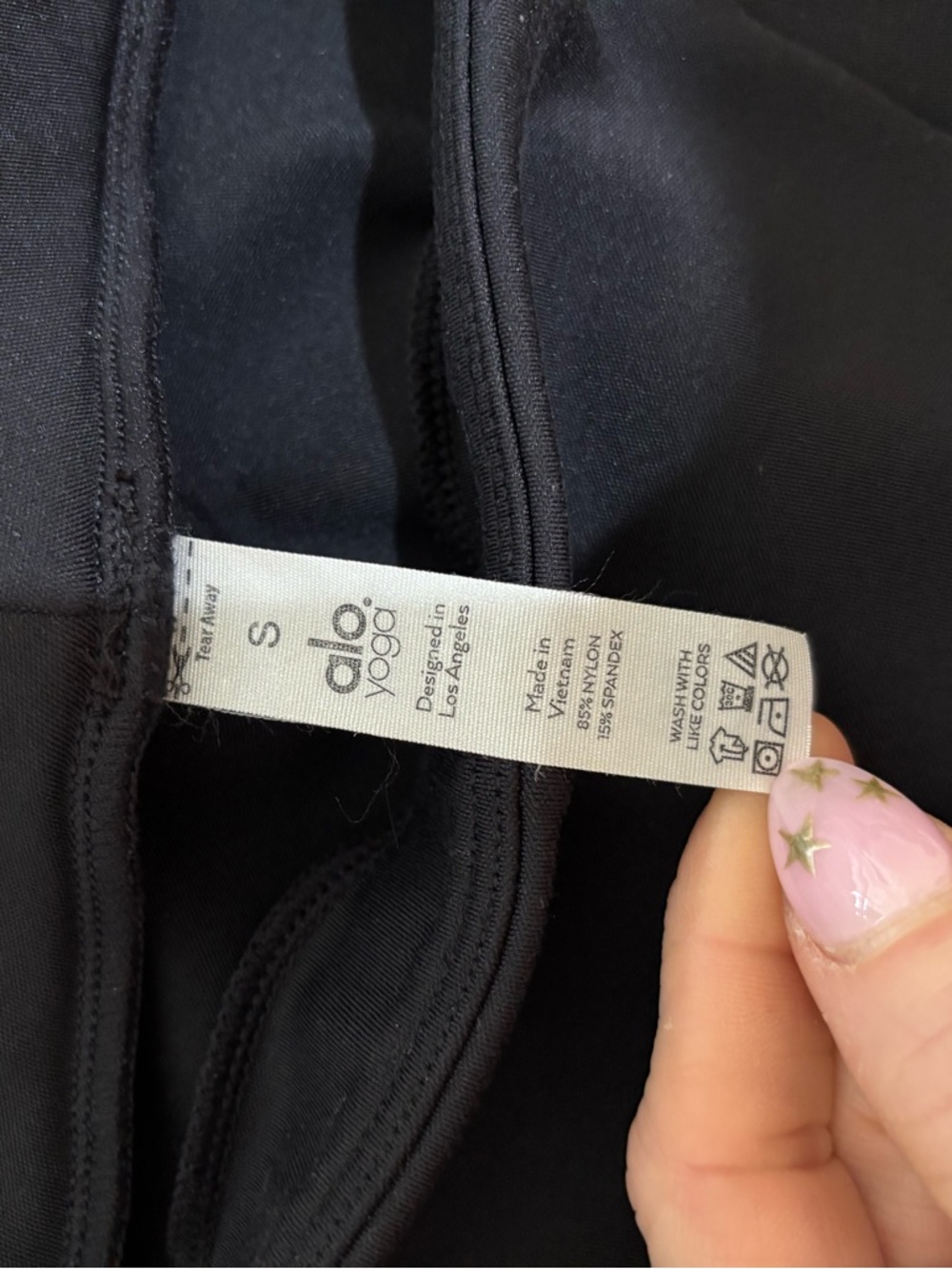 Alo Yoga High-Waist Zip It Flare Legging - Black Size Small Gym Athleisure - Picture 14 of 14